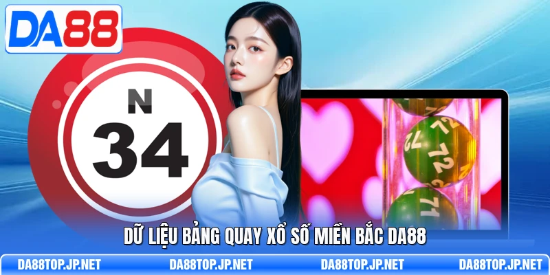 Dữ liệu bảng quay xổ số miền Bắc DA88